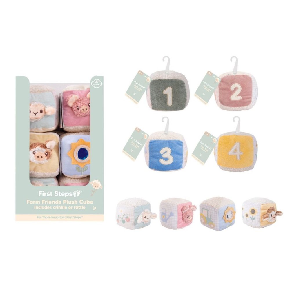 FS907: Plush Farm Animal Cube FS907: Plush Farm Animal Cube